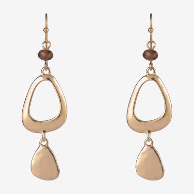 Mixit Gold Tone Womens Drop Earrings