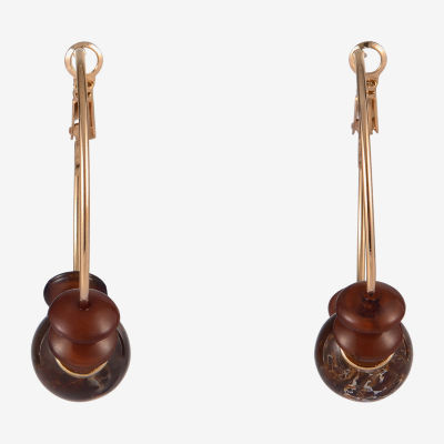 Mixit Gold Tone Womens 51.4mm Hoop Earrings