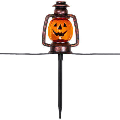 Northlight Orange Flickering Jack O Lanterns 3-pc. Pathway Light