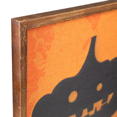 Northlight Black Jack O Lantern Silhouette Wall Sign