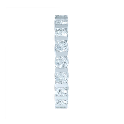2 CT.T.W. Natural Diamond 14K White Gold Eternity Band