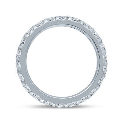 2 CT.T.W. Natural Diamond 14K White Gold Eternity Band