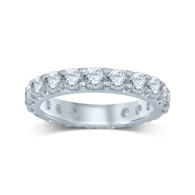 3 CT.T.W. Natural Diamond 14K White Gold Eternity Band
