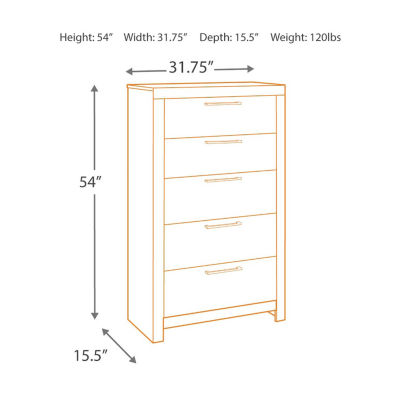 Signature Design by Ashley® Benchcraft® Derekson 5-Drawer Chest