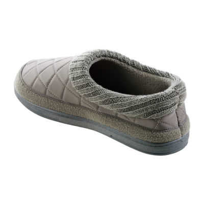 Isotoner Mens Memory Foam Bootie Slippers