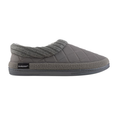 Isotoner Mens Memory Foam Bootie Slippers