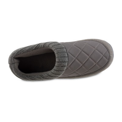 Isotoner Mens Memory Foam Bootie Slippers