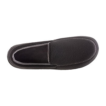 Isotoner Men's Genuine Suede Moccasin Slippers
