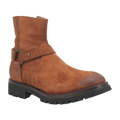Dingo Mens Block Heel Motorcycle Boots Road Trip Leather Boot JCPenney