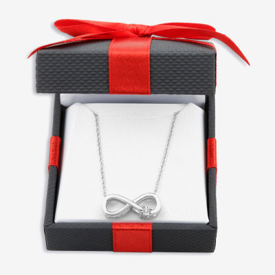 YES, PLEASE! Diamond-Accent Sterling Silver Infinity Pendant Necklace