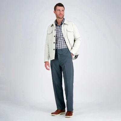 Haggar Premium Comfort Mens Classic Fit Flat Front Pant