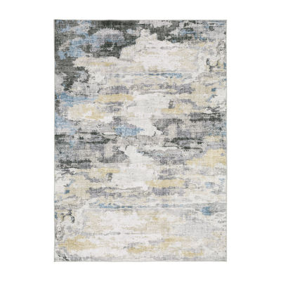 Covington Home Mirabelle Dappled Abstract Washable Indoor Rectangular Area Rug