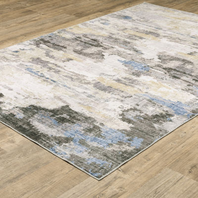 Covington Home Mirabelle Dappled Abstract Washable Indoor Rectangular Area Rug