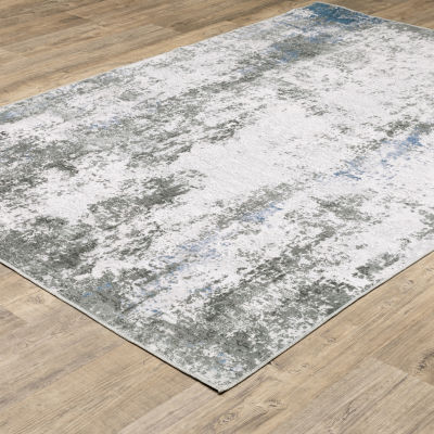 Covington Home Mirabelle Marbled Abstract Washable Indoor Rectangular Area Rug