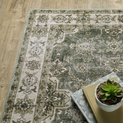 Covington Home Mirabelle Faded Oriental Washable 2'X8' Indoor Rectangular Runner