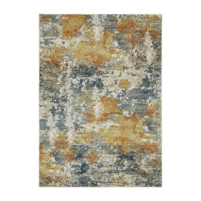 Covington Home Mirabelle Patina Abstract Washable Indoor Rectangular Area Rug