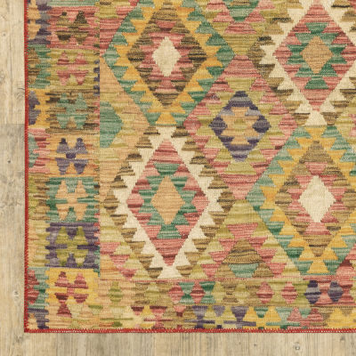 Covington Home Mirabelle Tribal Inspirations Geometric Washable 2'X8' Indoor Rectangular Runner