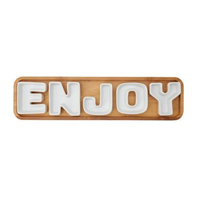 Mesa Mia 6-pc. 'Enjoy' Puzzle Platter