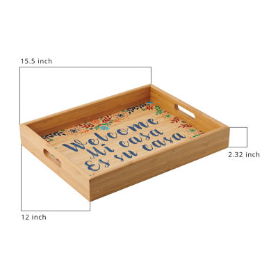 Mesa Mia Chapala 'Welcome' Wood Serving Tray