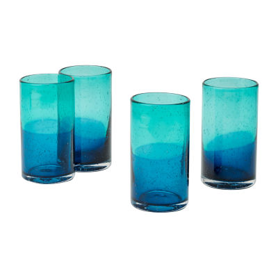 Hotel Collection Blue Ombre Set of 4 Rocks Glasses, Created for Macy's - Ombre Blue