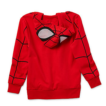 Disney Store Marvel Spider-Man Zip Front Hoodie Jacket Sweatshirt Boy’s  Size 4 