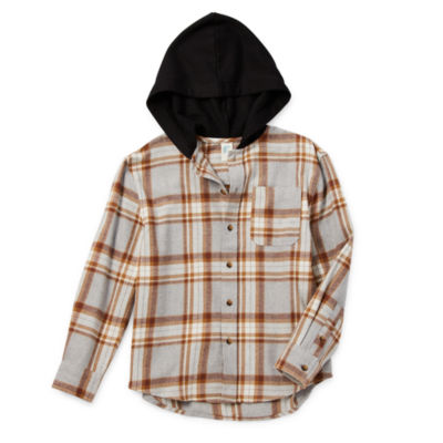 Pacsun hooded flannel hot sale