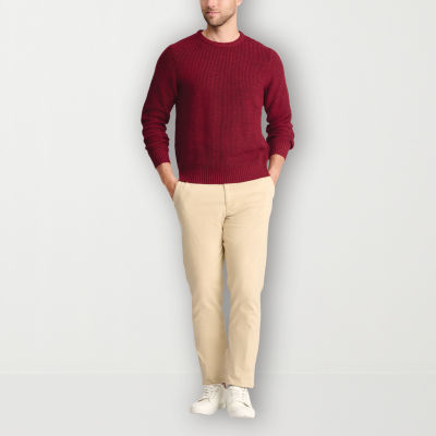 IZOD Mens Crew Neck Long Sleeve Pullover Sweater