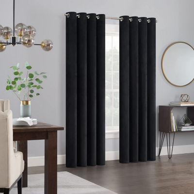 Eclipse Allira Light-Filtering Grommet Top Set of 2 Curtain Panel