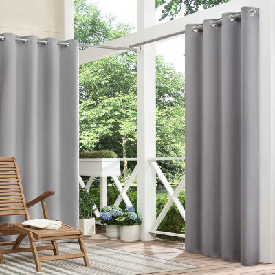 Eclipse Brockfield Blackout Grommet Top Single Patio Door Curtain