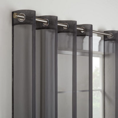 Eclipse Calia Grommet Top Sheer Set of 2 Curtain Panel
