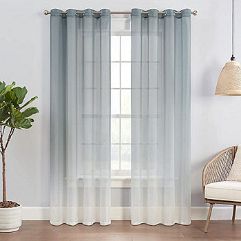 Eclipse Indus Light Filtering Grommet Top Set Of 2 Curtain Panel Jcpenney