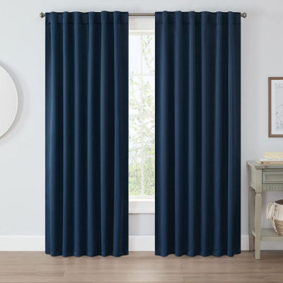 Eclipse Lambert Rod Pocket Light-Filtering Set of 2 Curtain Panel