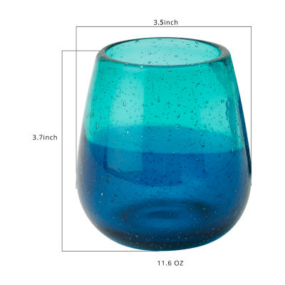 Mesa Mia Chapala Blue Ombre 4-pc. Wine Glass