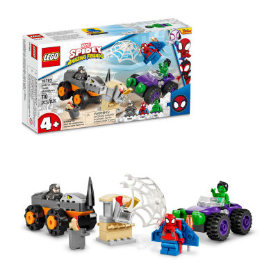 LEGO Spidey Hulk vs. Rhino Truck Showdown 10782 Building Set (110 Pieces)