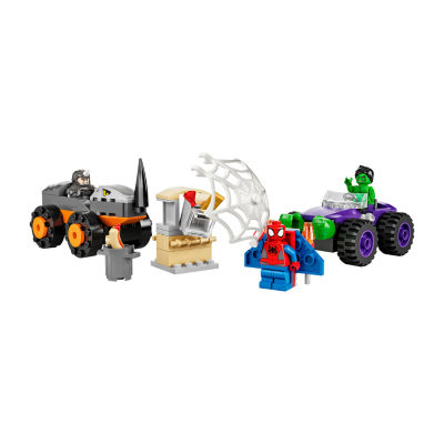 LEGO Spidey Hulk vs. Rhino Truck Showdown 10782 Building Set (110 Pieces)