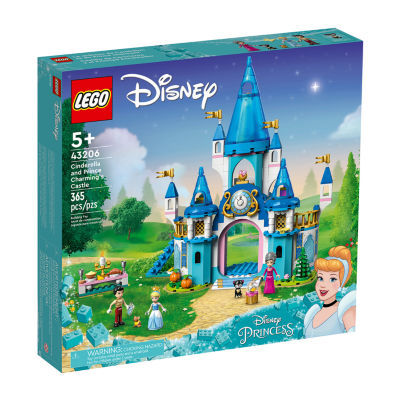 LEGO Disney Princess Cinderella and Prince Charming's Castle 43206 Building Set (365 Pieces)