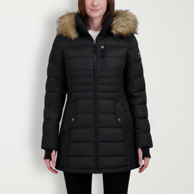 Hfx Womens Removable Hood Heavyweight Puffer Jacket