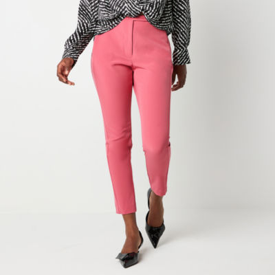 Worthington Womens Mid Rise Slim Pant-Tall