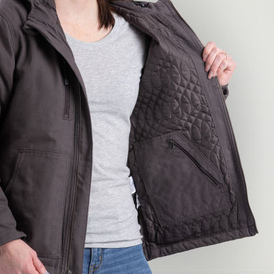 Berne Softstone Modern Duck Womens Hooded Midweight Jacket