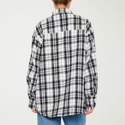 Forever 21 Plaid Shacket Lightweight Juniors Shirt Jacket