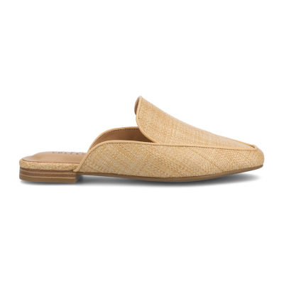 Journee Collection Womens Akza Square Toe Mules