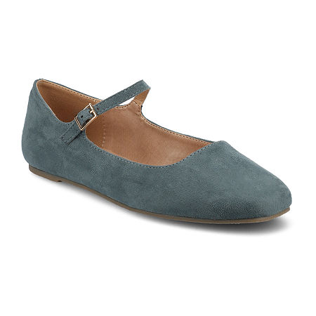 Journee Collection Womens Carrie Mary Jane Shoes, 10 Medium, Blue