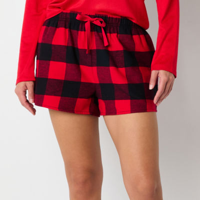 Sleep Chic Womens Flannel Pajama Shorts