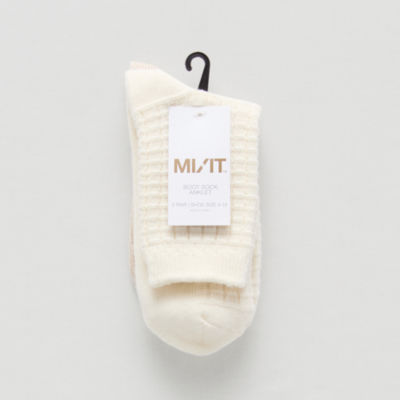 Mixit Womens 2 Pair Quarter Ankle Socks