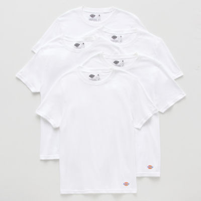 Dickies Cotton Mens 5 Pack Short Sleeve Crew Neck Moisture Wicking T-Shirt