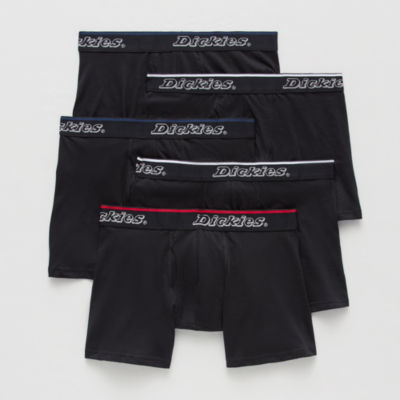 Dickies Cotton Mens 5 Pack Boxer Briefs