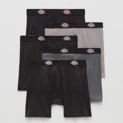 Dickies Temp-Iq Cooling Mens 5 Pack Long Leg Boxer Briefs