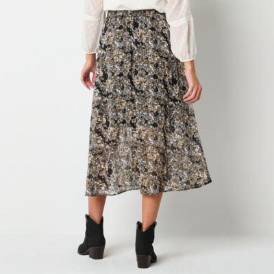 Frye and Co. Womens Midi A-Line Skirt