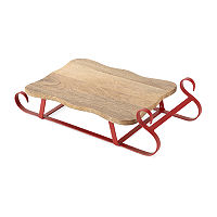 North Pole Trading Co. Wood Serving Tray, One Size, Natural