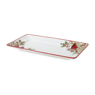 North Pole Trading Co. Holly Berry Serving Tray